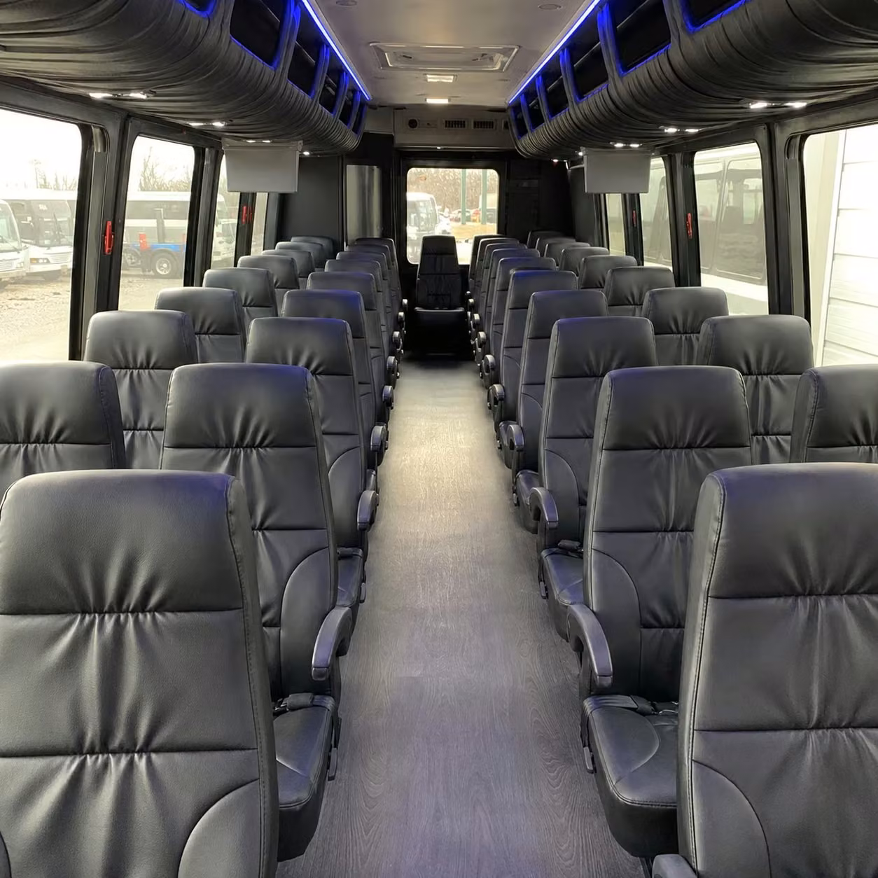 25 passenger minibus interior