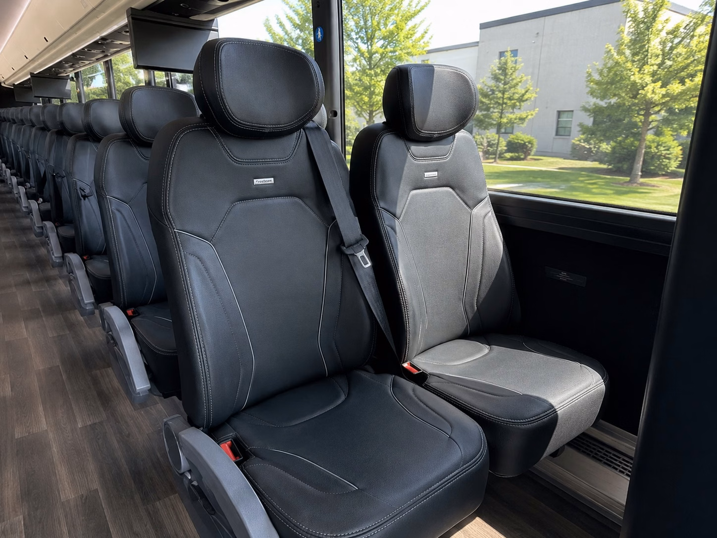 gilbert charter bus rental interior
