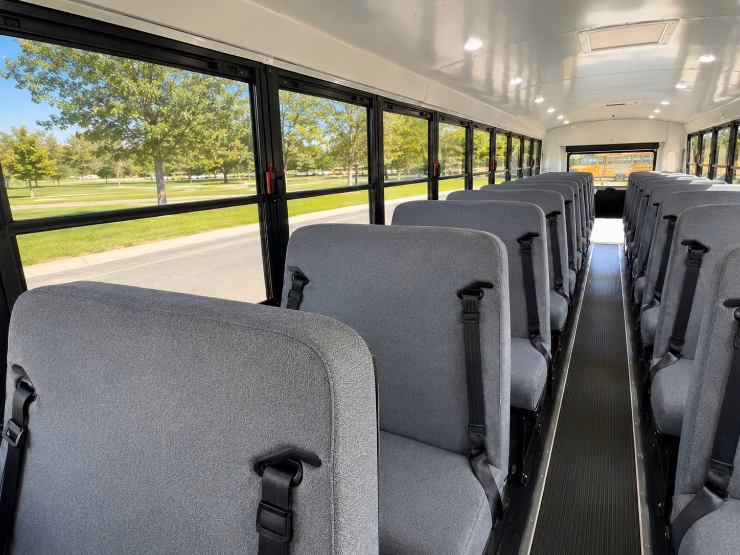 school bus inside